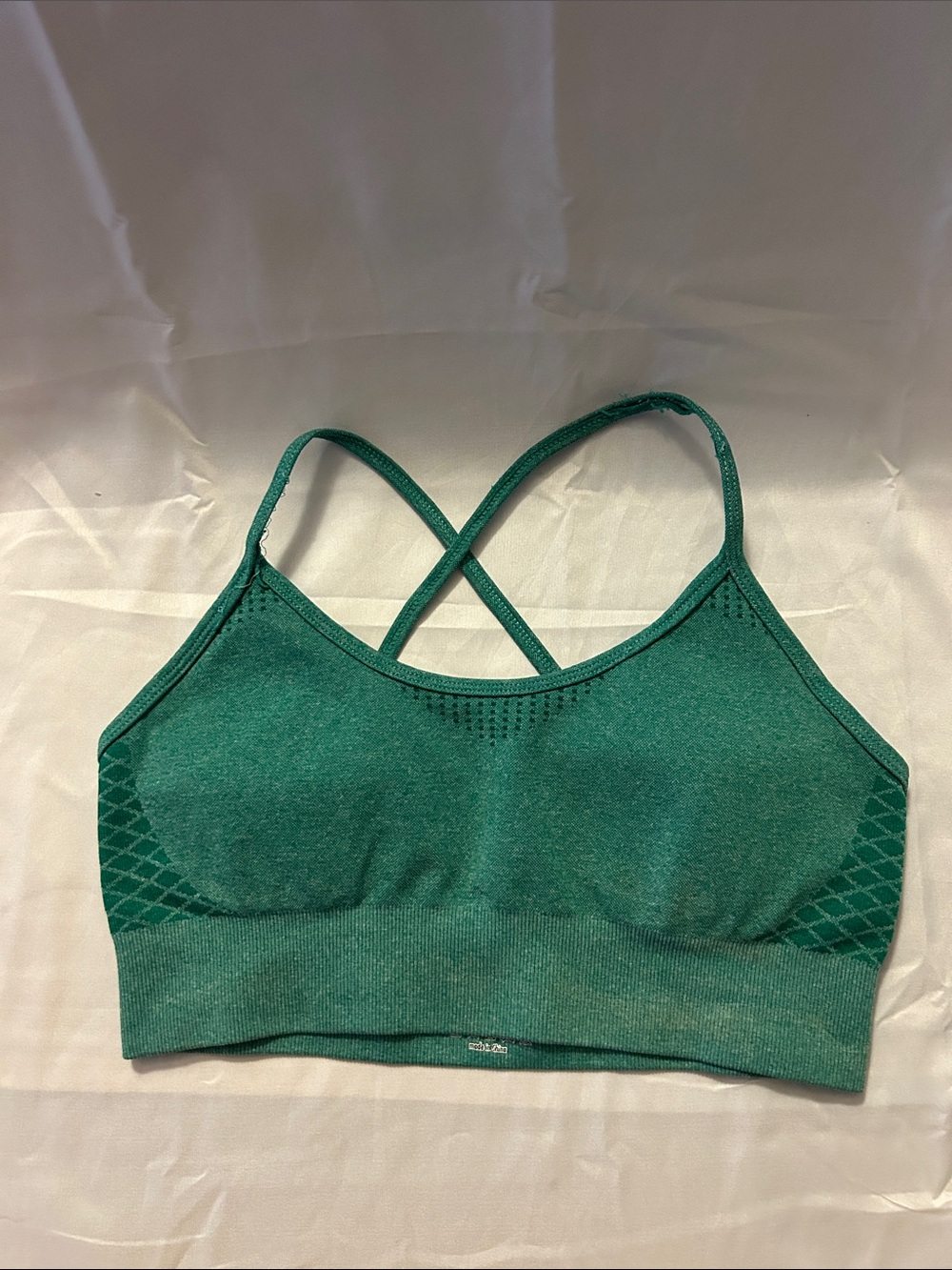 Seamless Green Crossback Bralette